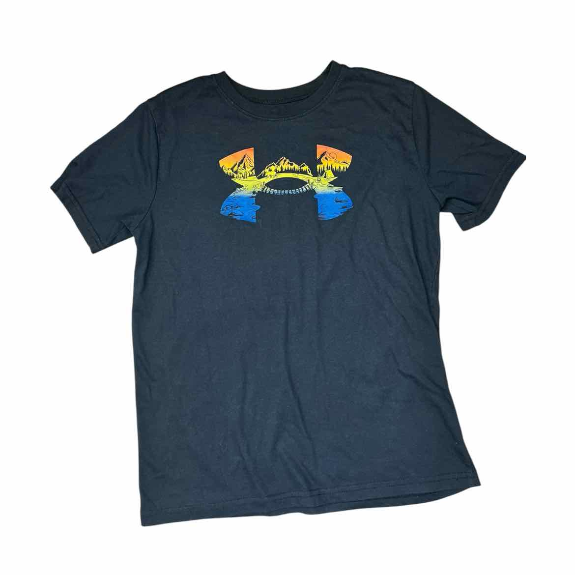 Under Armour (B) Black Youth Size 14-16 Boy's SSTopBasic