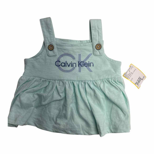 Calvin Klein (B) Teal Infant Size 18 MO Girl's TankTopBasic