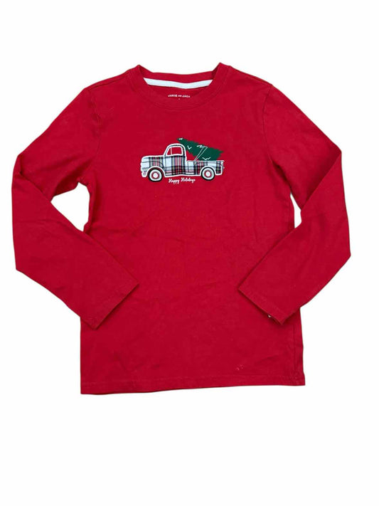 Janie and Jack (A) Red Youth Size 8 LSTopBasic