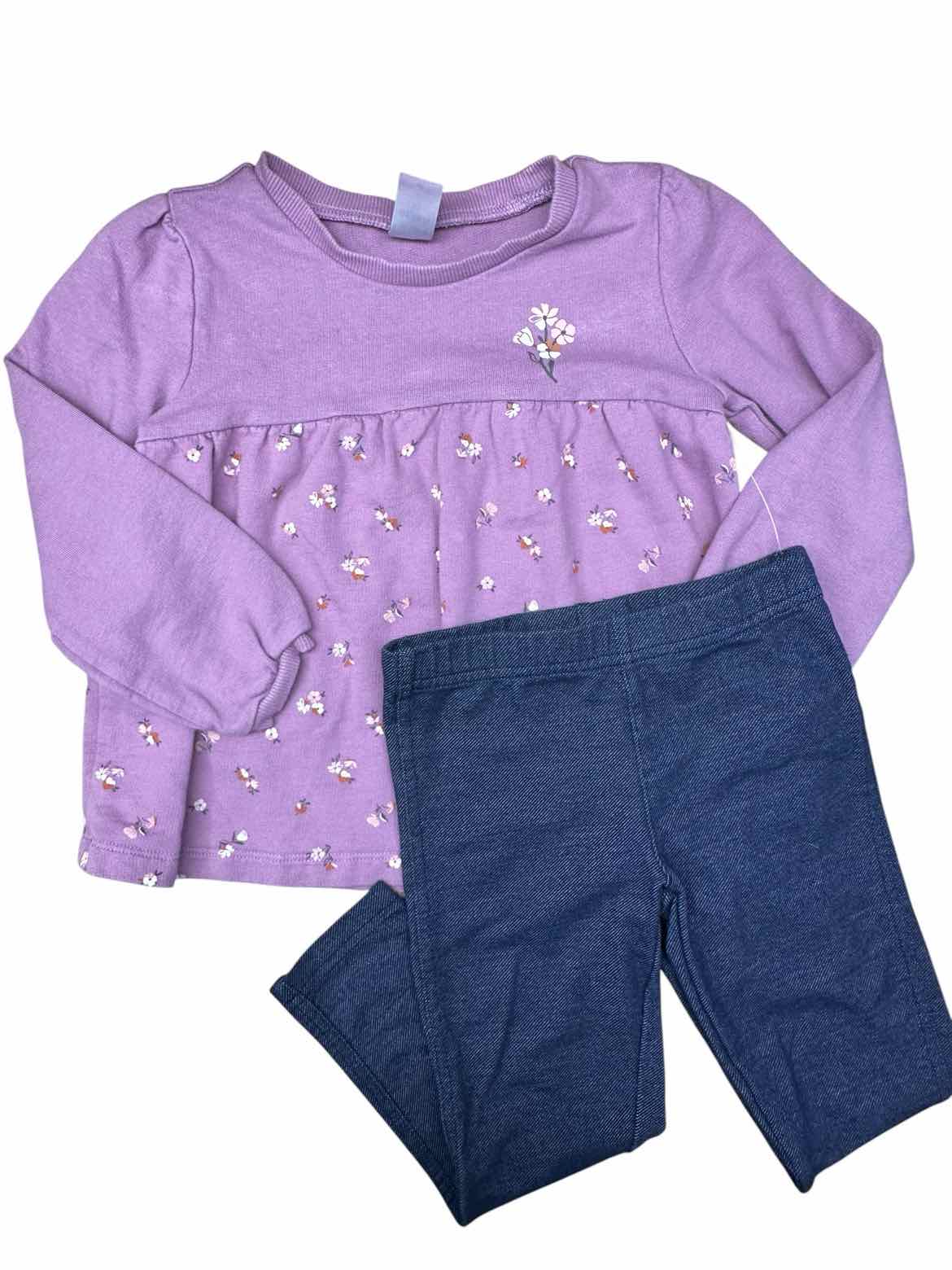 Carters (C) Purple Toddler Size 4T Girl's 2PCCasual
