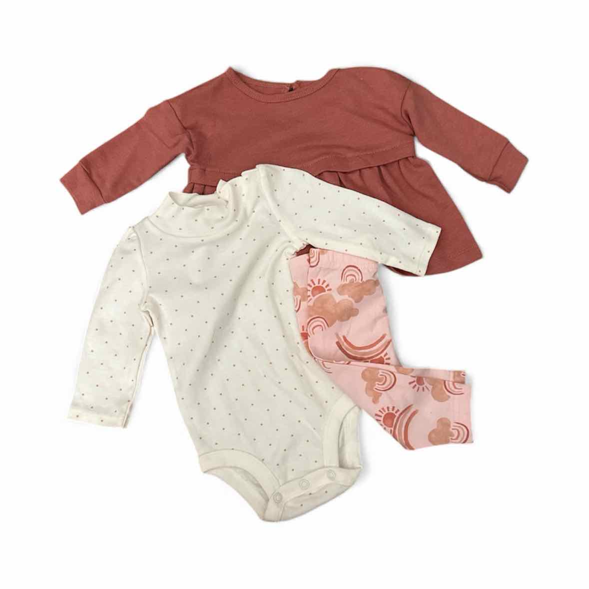 Just One You (D) Coral Infant Size 3 MO 3PC Casual