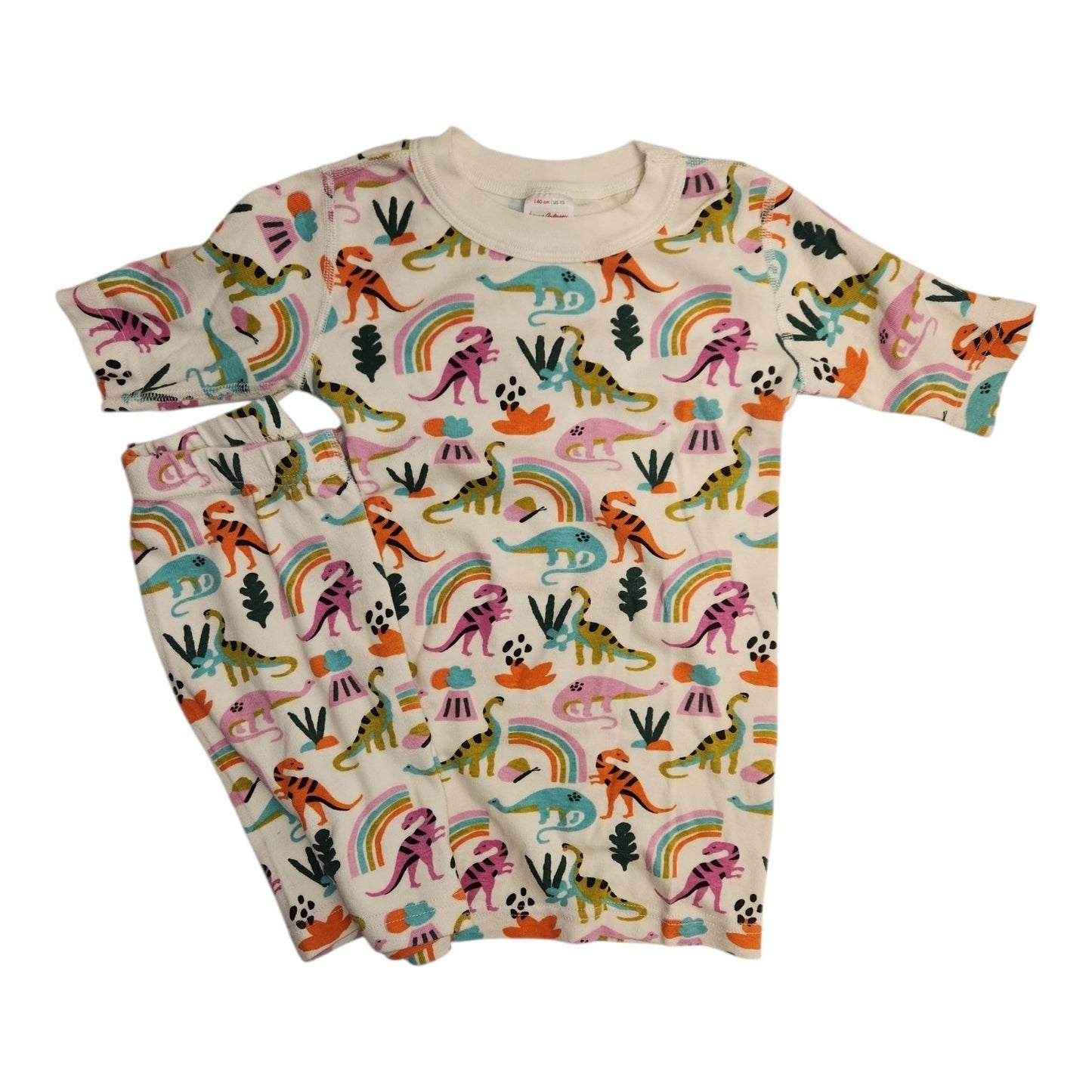 Hanna Andersson (A) White Print Youth Size 10 Girl's 2PCSleepwear
