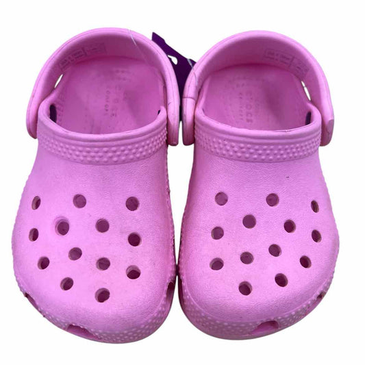 Crocs (B) Pink Toddler Shoe Size 8 (Toddler) Girl's Casual Shoes