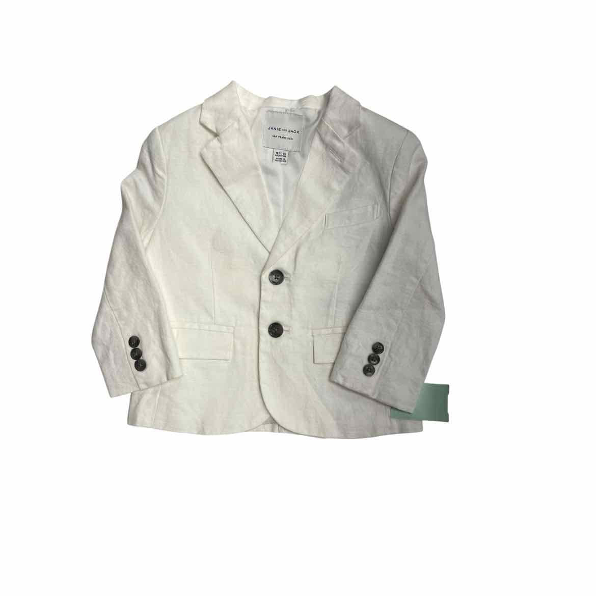 Janie and Jack (A) White Infant Size 18-24 MO Boy's Blazer