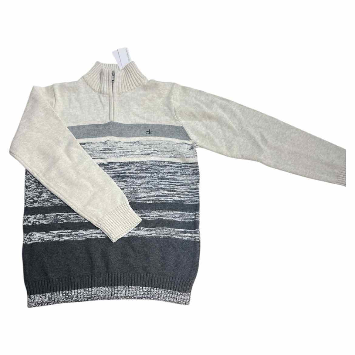 Calvin Klein (B) Beige Youth Size 14-16 Boy's SweaterLight