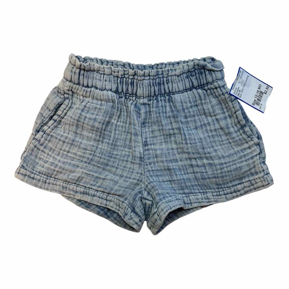Gap (B) Blue Infant Size 12-18 MO Girl's ShortBasic