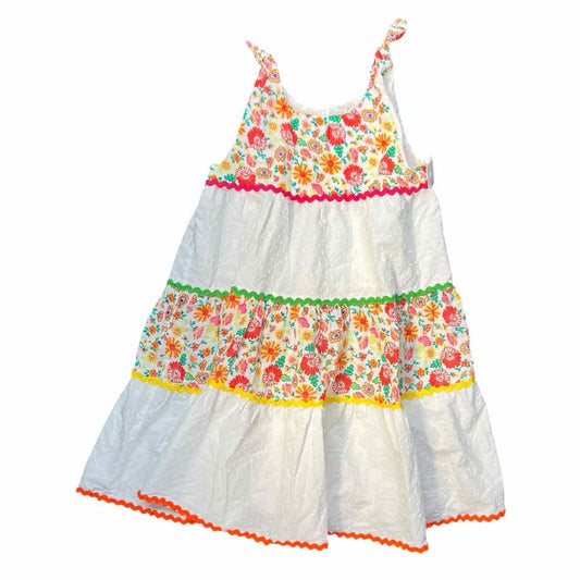 Peek (A) White Youth Size 10 Girl's CasualDress