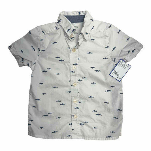 OshKosh BGosh (B) White Toddler Size 2T Boy's ButtondownSS
