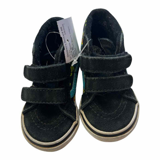 Vans (B) Infant Shoe Size 4 (Infant) Black Print Boy's Casual Shoes