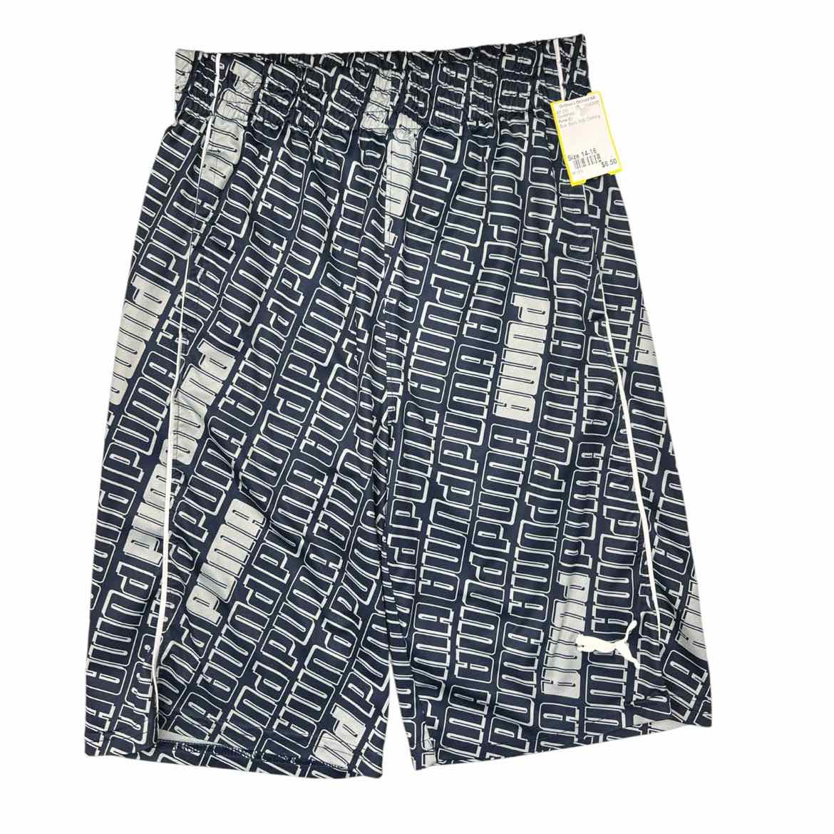Puma (C) Blue Youth Size 14-16 Boy's ShortAthletic