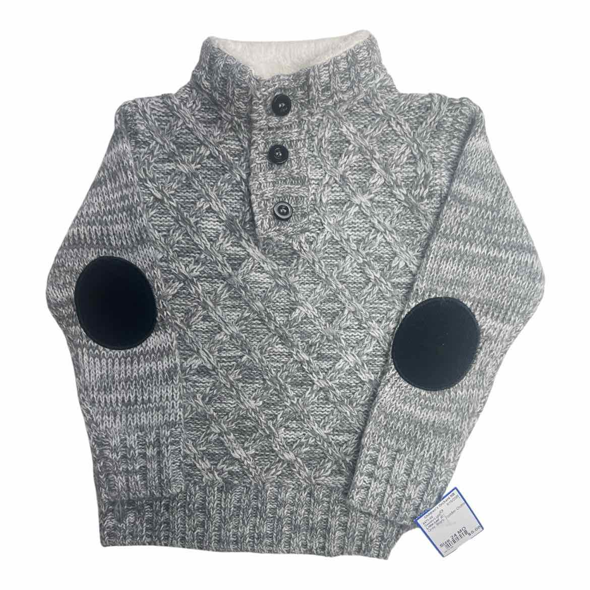 Little Lad  (C) Grey Infant Size 24 MO Boy's SweaterLight