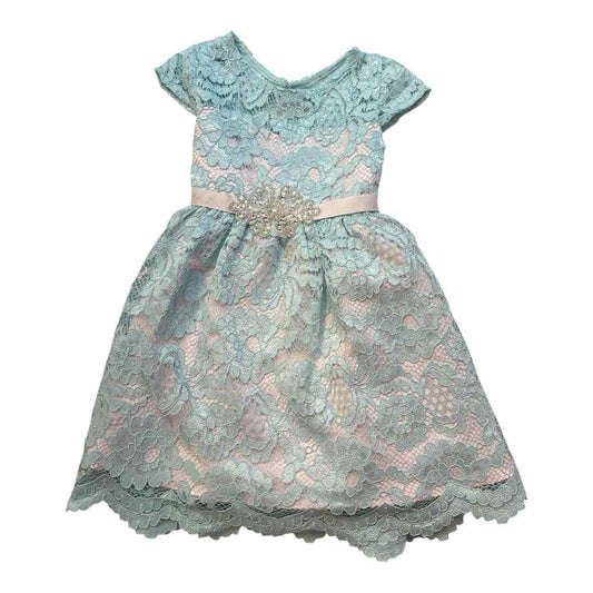Rare Editions (B) Blue Toddler Size 2T Girl's PartyDress