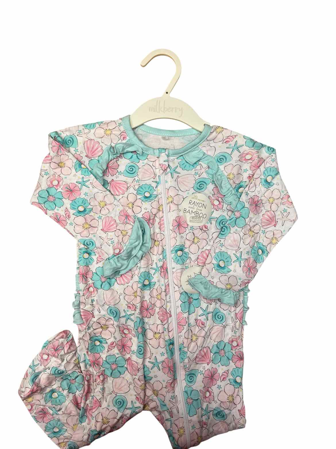 Milkberry (B) White Infant Size 6-9 MO 1PCSleepwear