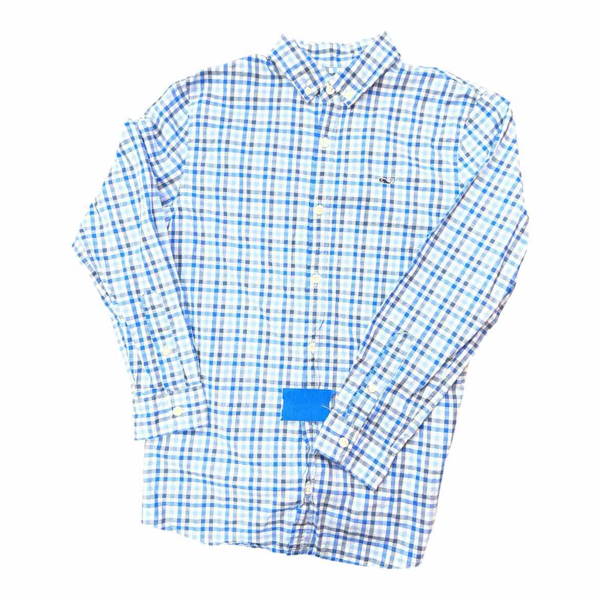 Vineyard Vines (A) Blue Youth Size 12-14 Girl's ButtondownLS