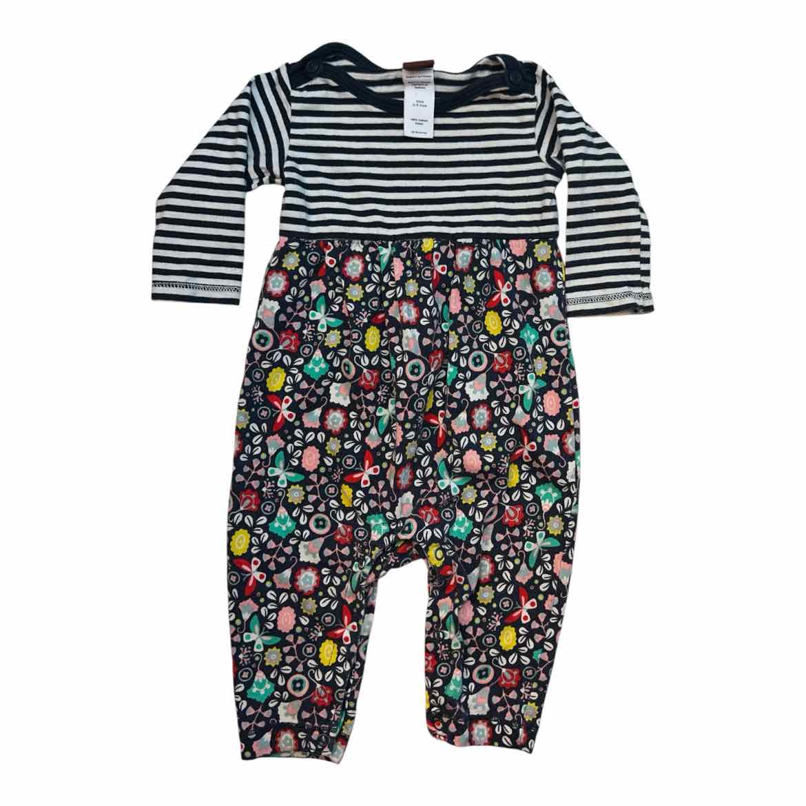 Tea Collection (A) Grey print Infant Size 0-3 MO Girl's 1PC Casual