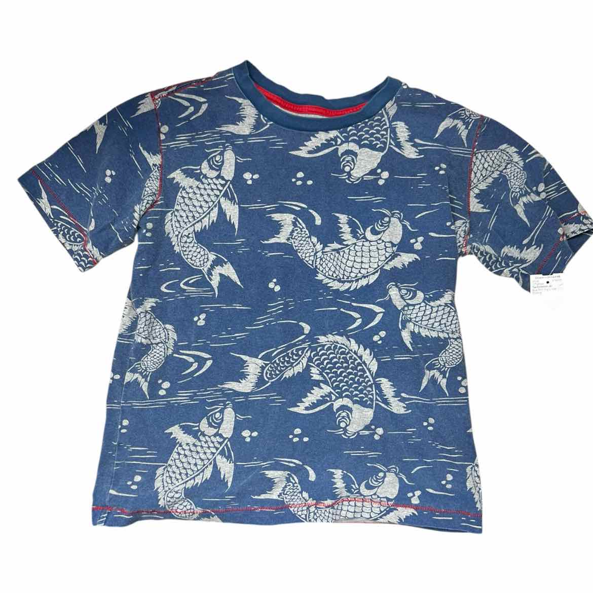 Tea Collection (A) Blue Print Youth Size 12 Boy's SSTopBasic