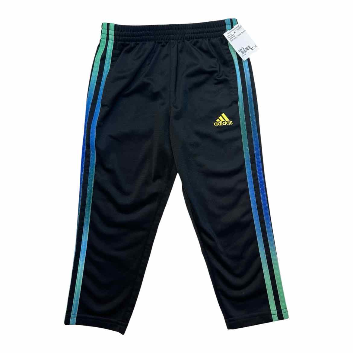Adidas (B) Black Toddler Size 4 Boy's PantAthletic