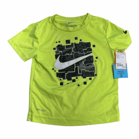 Nike (B) Green Toddler Size 5T Boy's AthleticTopSS