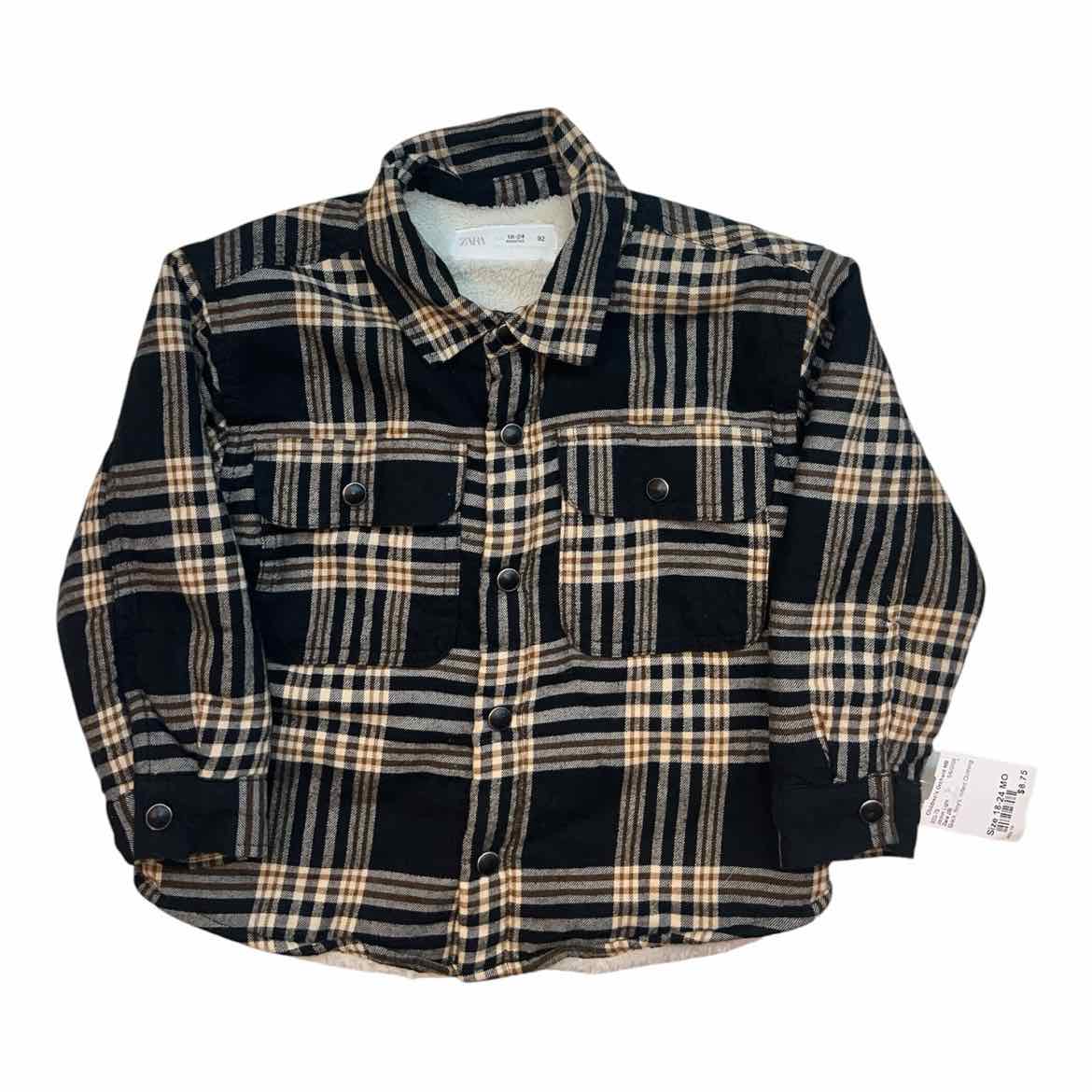 Zara (B) Black Infant Size 18-24 MO Boy's Jacket Light