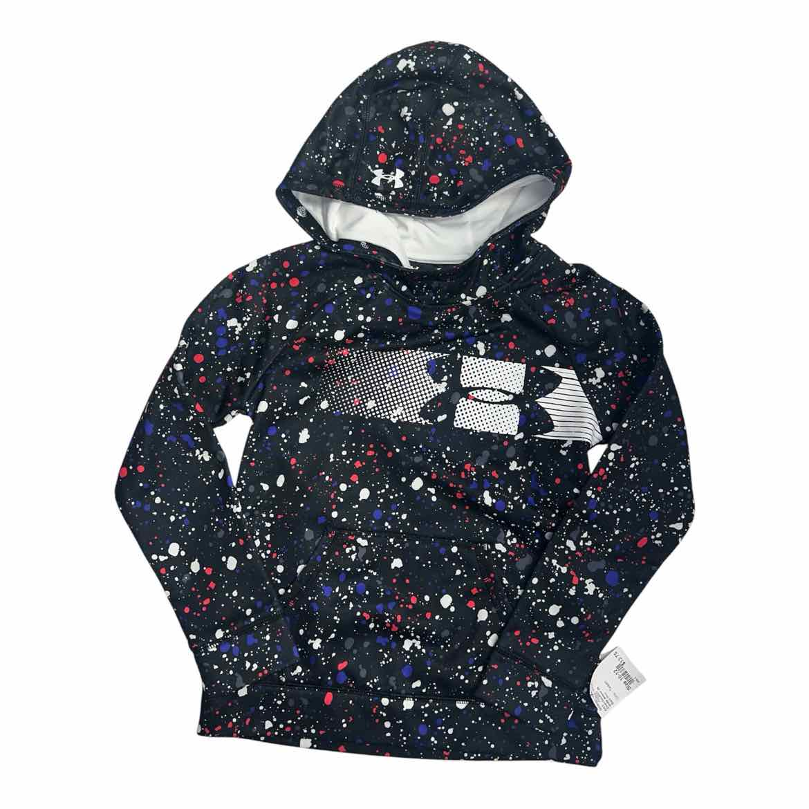 Under Armour (B) Black Print Tween Size 10-12 AthleticSweatshirt