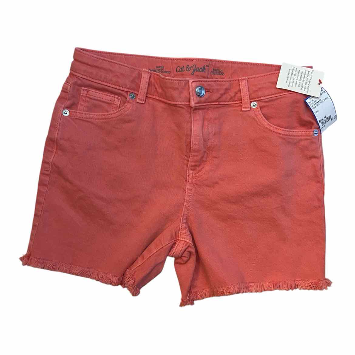 Cat and Jack (D) Coral Youth Size 14 Girl's ShortDenim