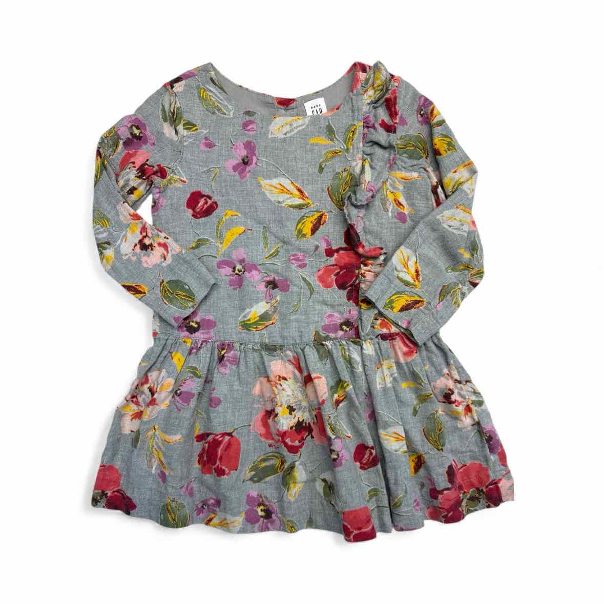 Gap (B) Grey print Toddler Size 3 CasualDress