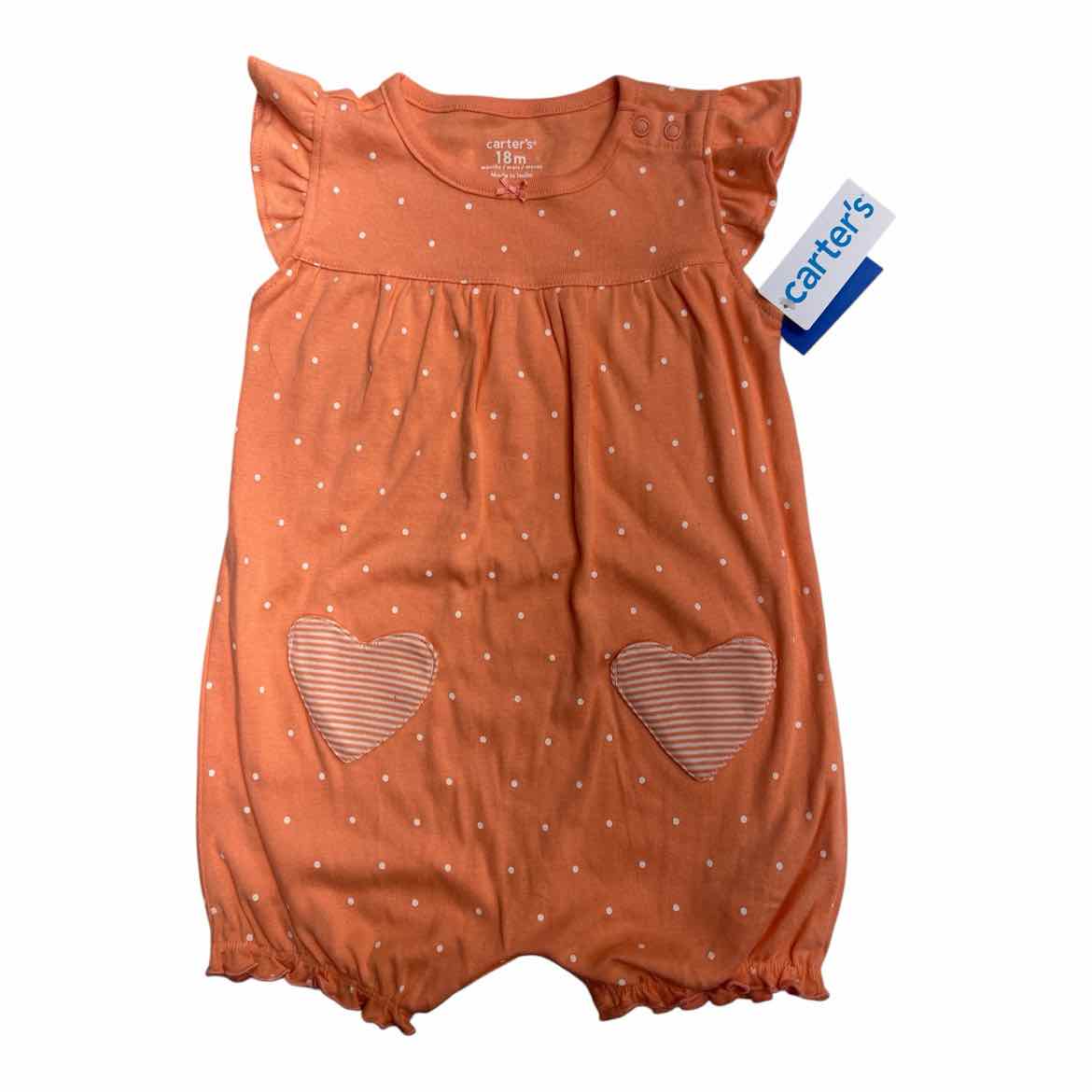 Carters (C) Peach Infant Size 18 MO Girl's CasualRomper