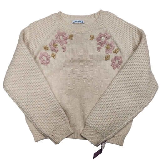 Mayoral (B) Ivory Youth Size 8 SweaterLight