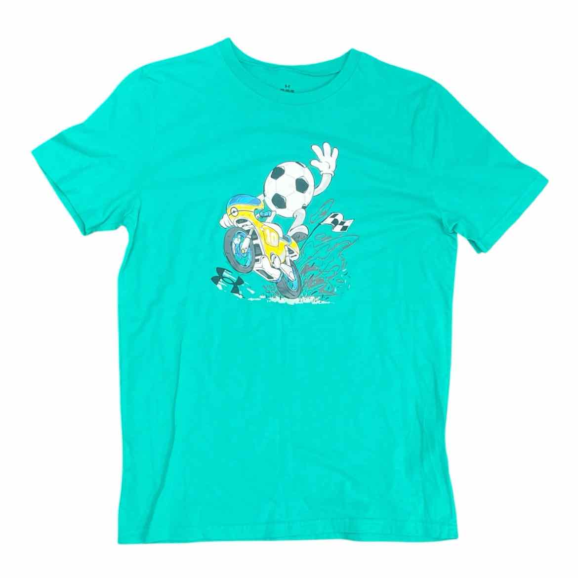 Under Armour (B) Green Youth Size 14-16 Boy's SSTopBasic