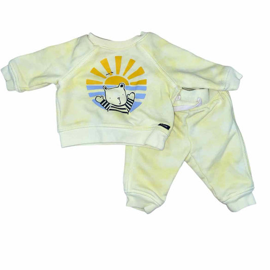 Gap (B) Yellow Infant Size 0-3 MO Girl's 2PC Casual