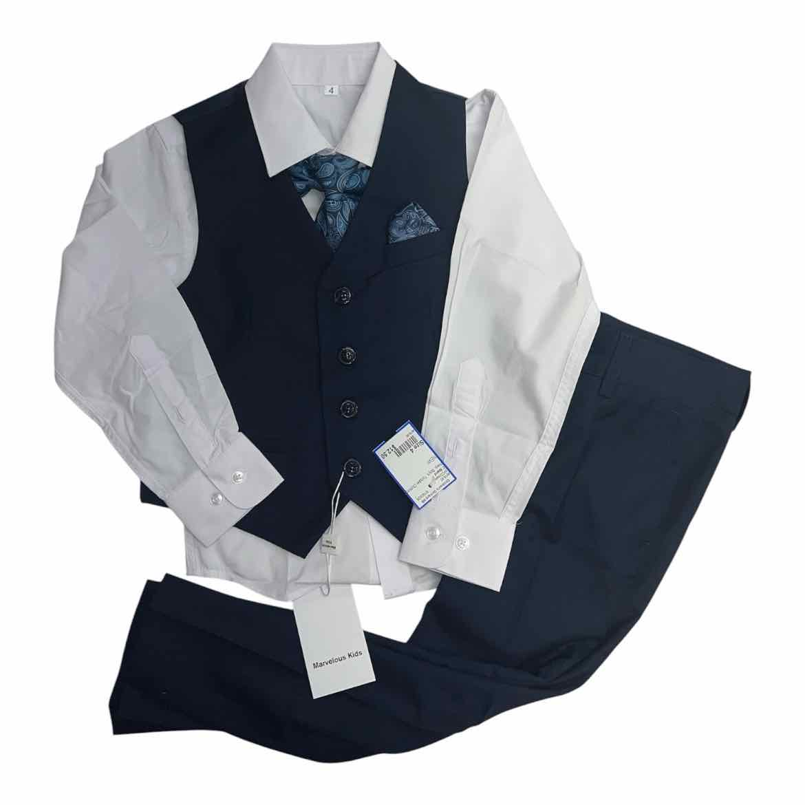 C Brand Navy Toddler Size 4 Boy's 3PCDressy