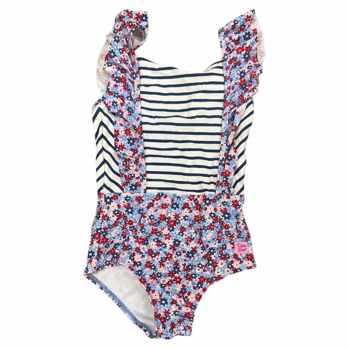 Ruffle Butts and Rugg (B) Floral Youth Size 6 Girl's Leotard