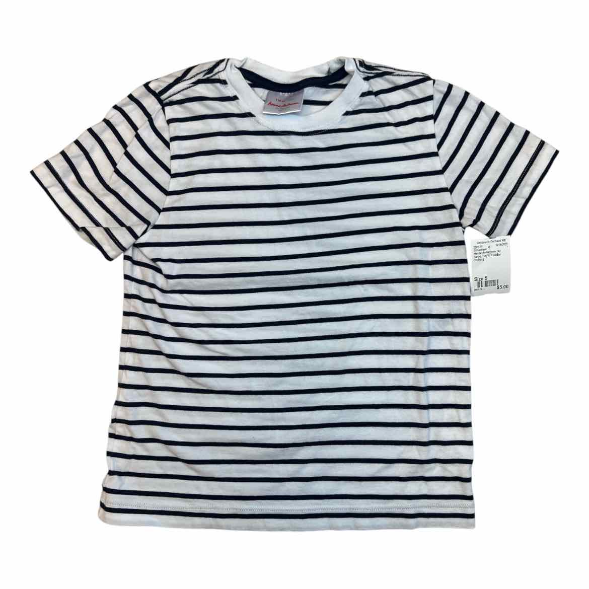 Hanna Andersson (A) Stripe Toddler Size 5 Boy's SSTopBasic