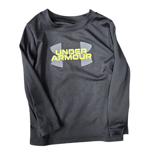 Under Armour (B) Black Toddler Size 2T Boy's AthleticTopLS
