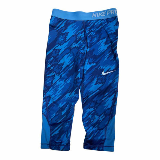 Nike (B) Blue Youth Size 10-12 Girl's AthleticCapris