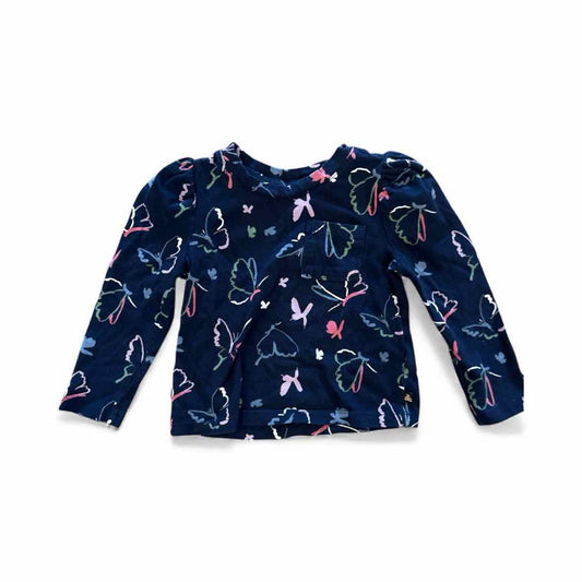 Gap (B) Navy Print Toddler Size 2-3 Girl's LSTopBasic