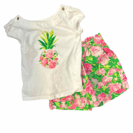 Janie and Jack (A) Pink Toddler Size 4 Girl's 2PCCasual