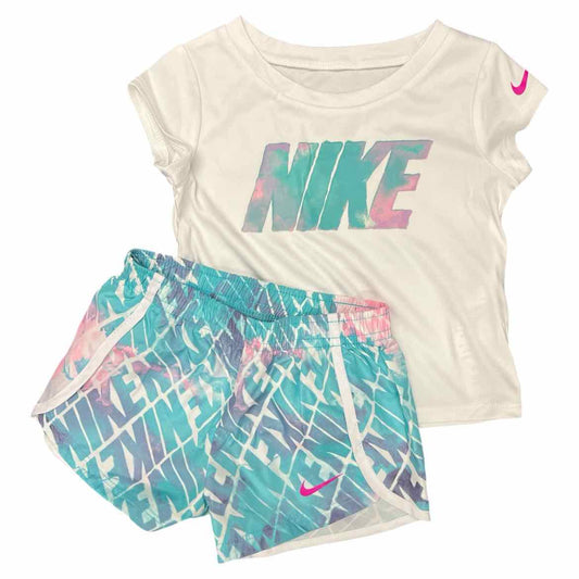 Nike (B) White Infant Size 18 MO Girl's 2PC Casual