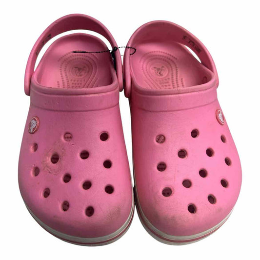 Crocs (B) Pink Youth Shoe Size 3 (Youth) Girl's Casual Shoes