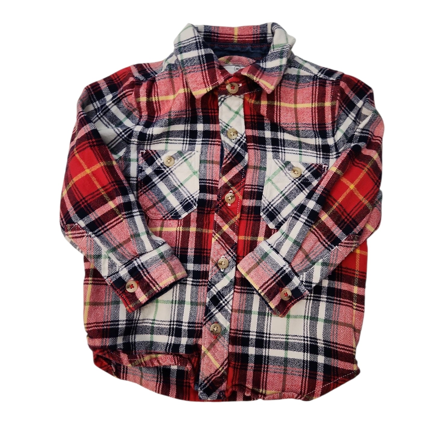 Hanna Andersson (A) Plaid Infant Size 18-24 MO ButtondownLS