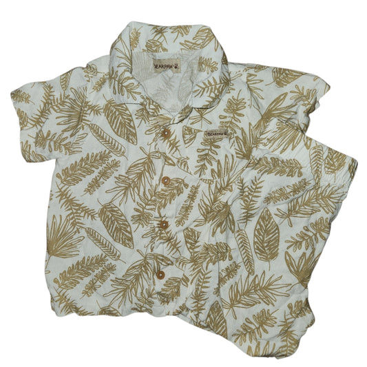 Bearpaw (AA) Brown Print Infant Size 12 MO Boy's 2PC Casual