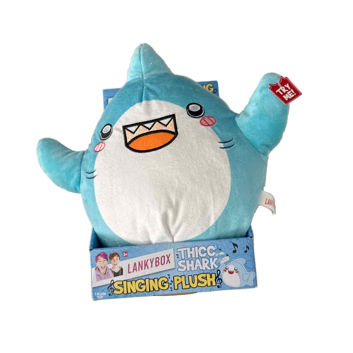 LankyBox Thicc Shark 11" Plush with Sound
