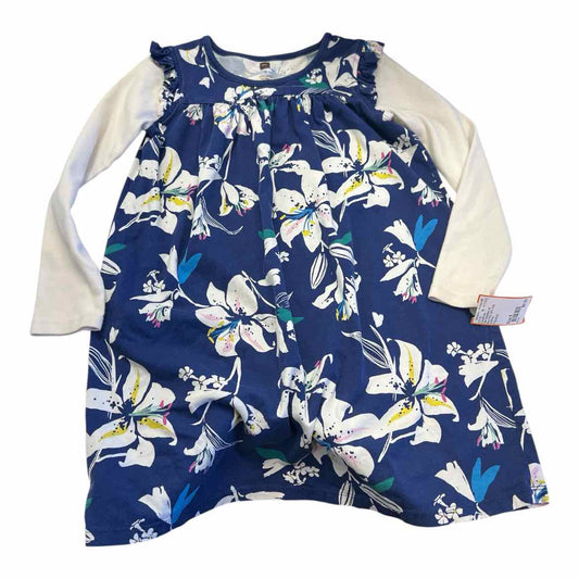 Tea Collection (A) Blue Print Youth Size 8 Girl's CasualDress