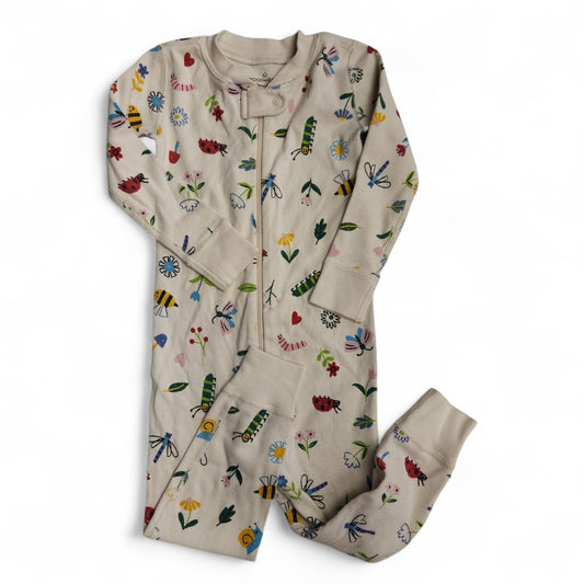 Hanna Andersson (A) White Print Toddler Size 3 Girl's 1PCSleepwear