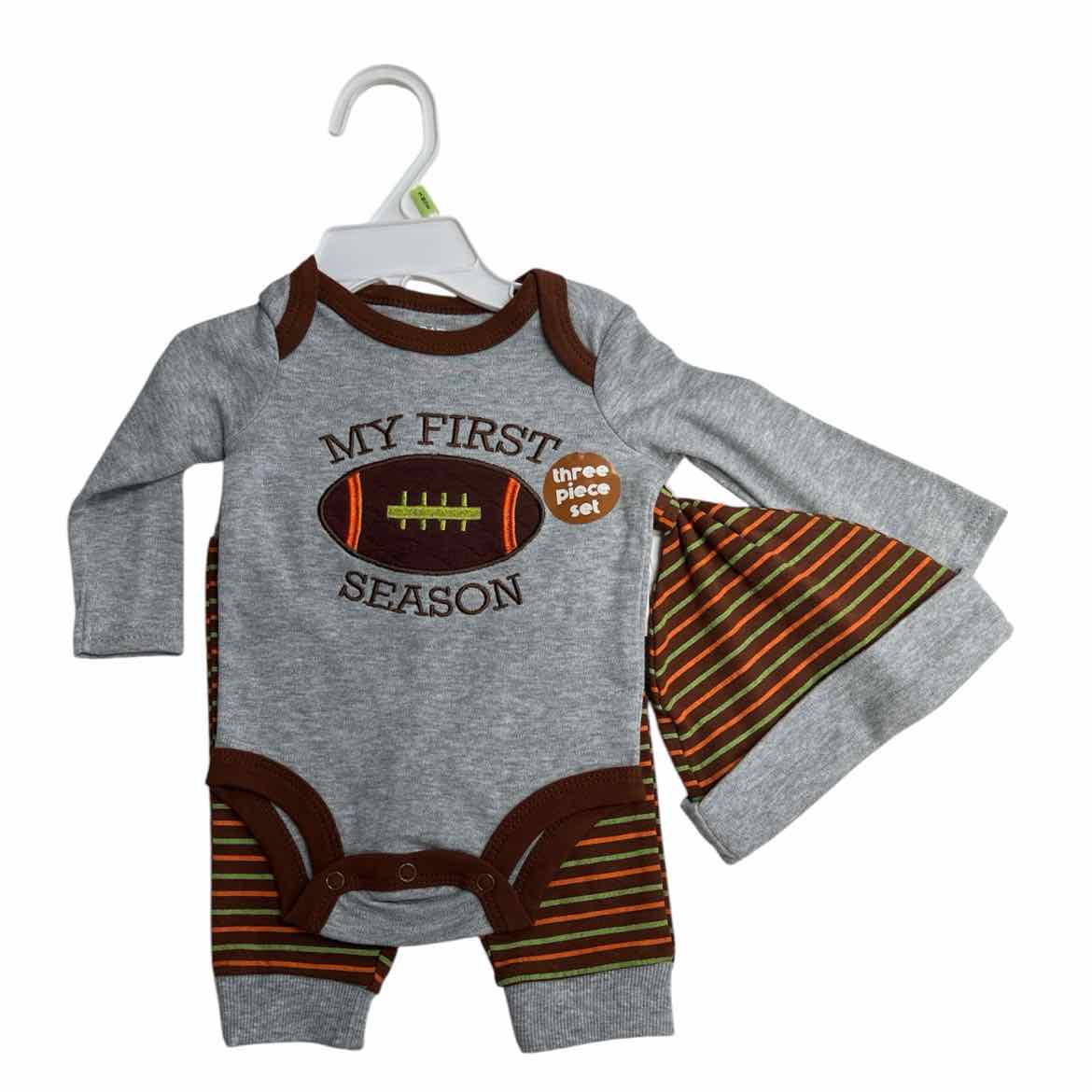 Baby Essentials (D) Brown Infant Size 3 MO Boy's 3PC Casual