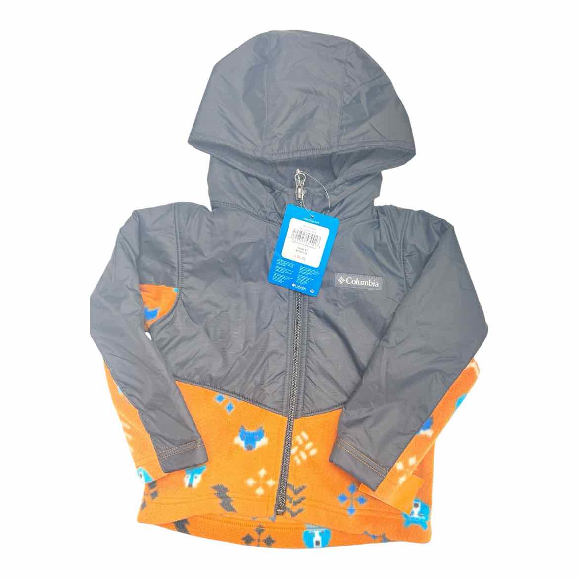 Columbia (B) Orange Toddler Size 3T Boy's Jacket Fleece
