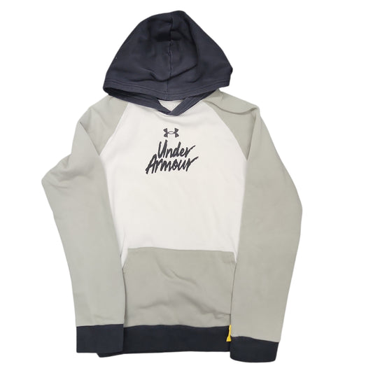 Under Armour (B) White Youth Size 18-20 Boy's Sweatshirt