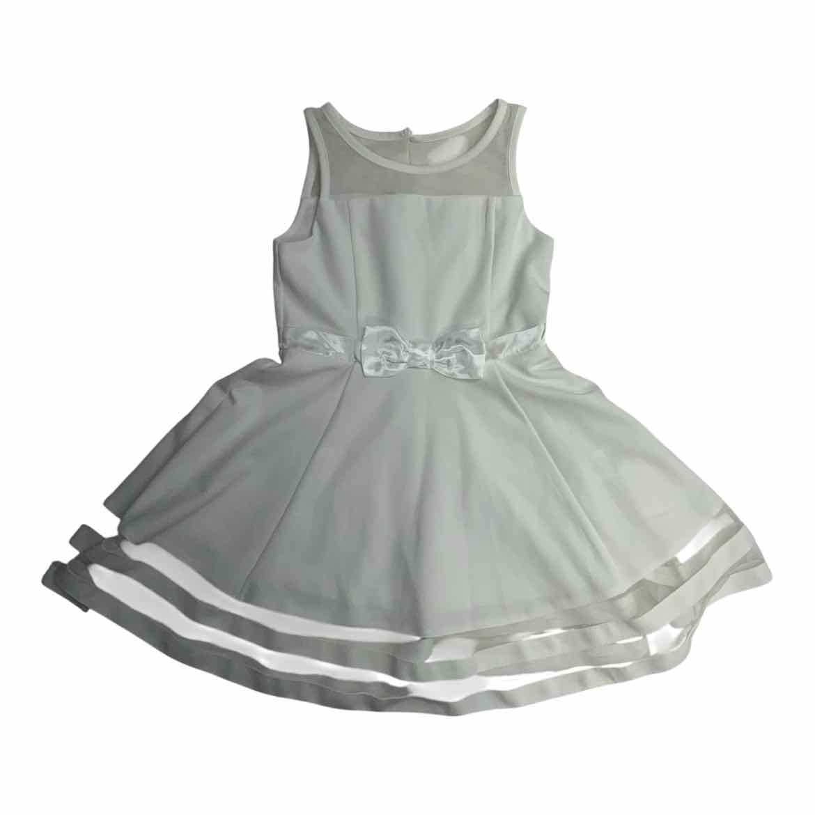 Calvin Klein (B) White Youth Size 7 Girl's FormalDress