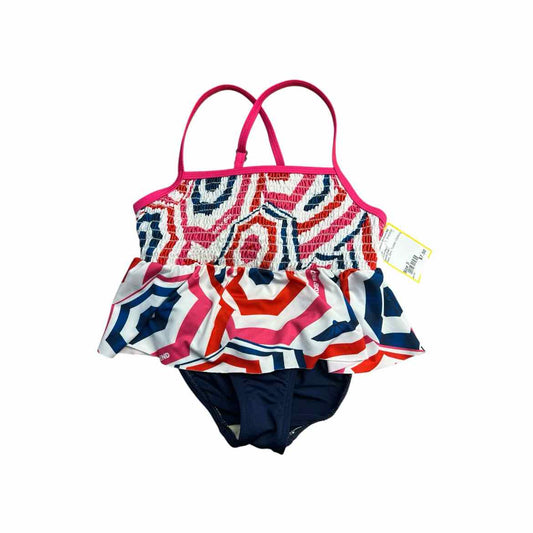 Lands End Navy Toddler Size 5 Girl's 2PCSwimwear