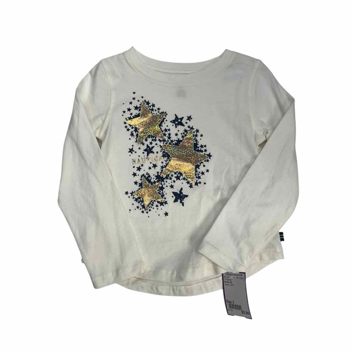 Nautica (B) Cream Toddler Size 3 LSTopBasic